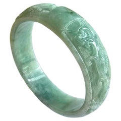 Gardens of The Ancient Orient Burmese A-Jade Bangle Bracelet 08811