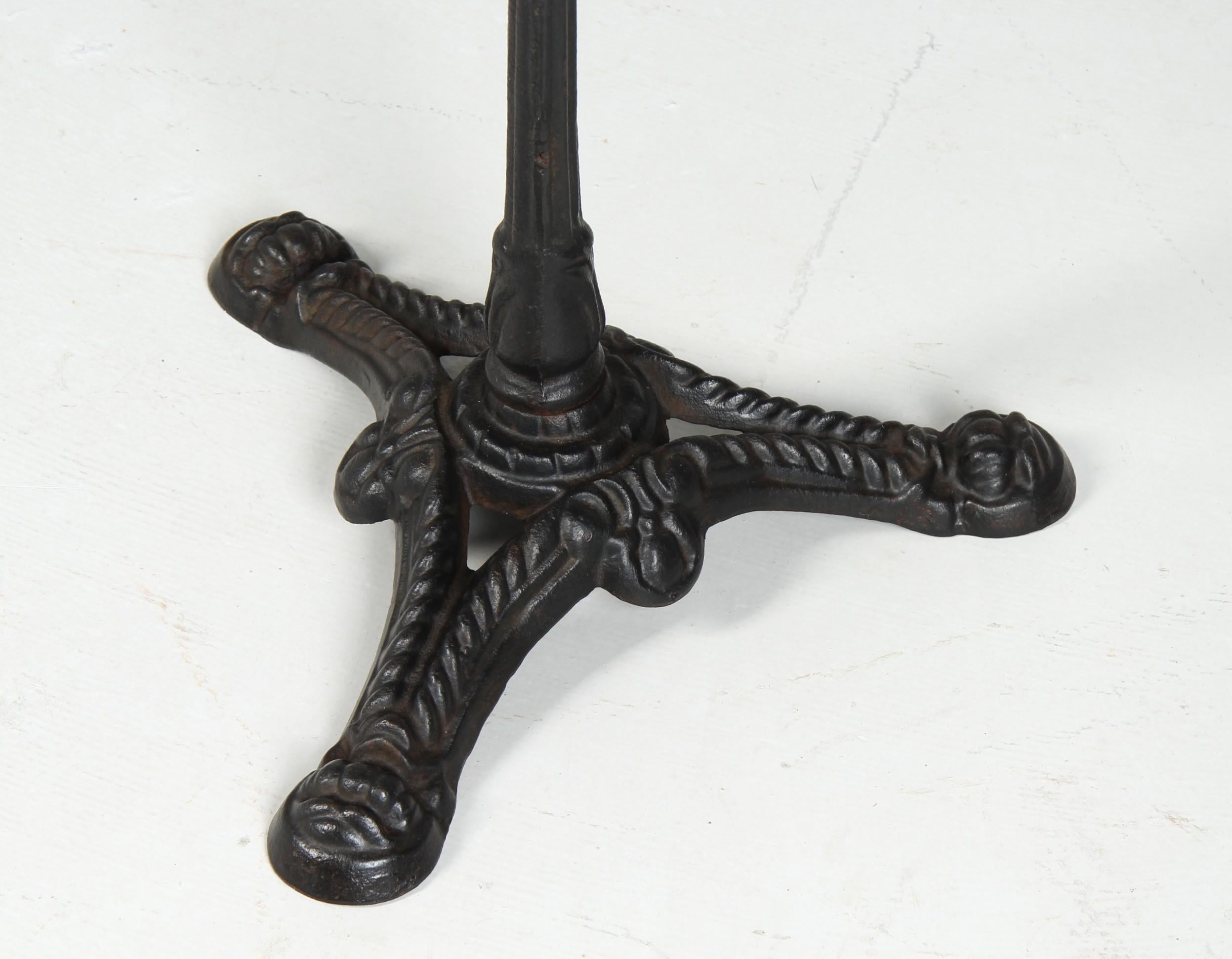 Inlay Gardentable, Bistrotable with Pietra Dura Marble Top