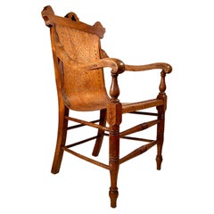 Gardner & Co. Armlehnstuhl aus gebogenem Ply und Eichenholzrahmen um 1872