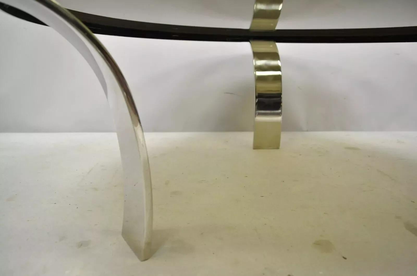 Gardner Leaver für Steelcase Couchtisch aus Chromstahl und Rauchglas im Zustand „Gut“ im Angebot in Philadelphia, PA