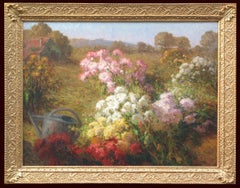 Antique Flower Garden - Original painting 