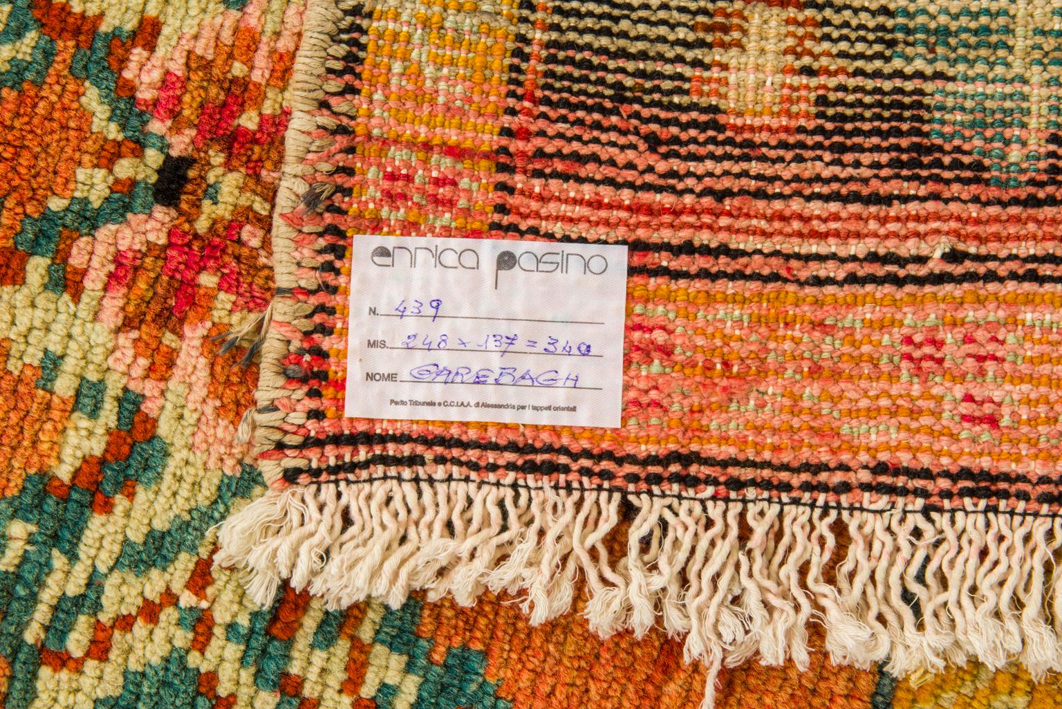 Vintage Karabagh (or Garebagh) carpet, with design 