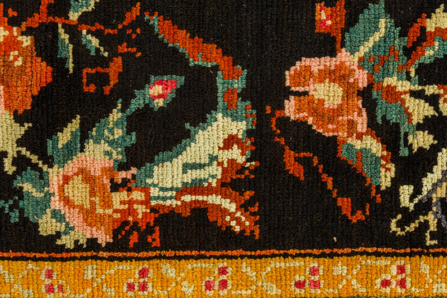 Hand-Knotted Caucasian Vintage Carpet with a Good Price  for Closing Activities For Sale