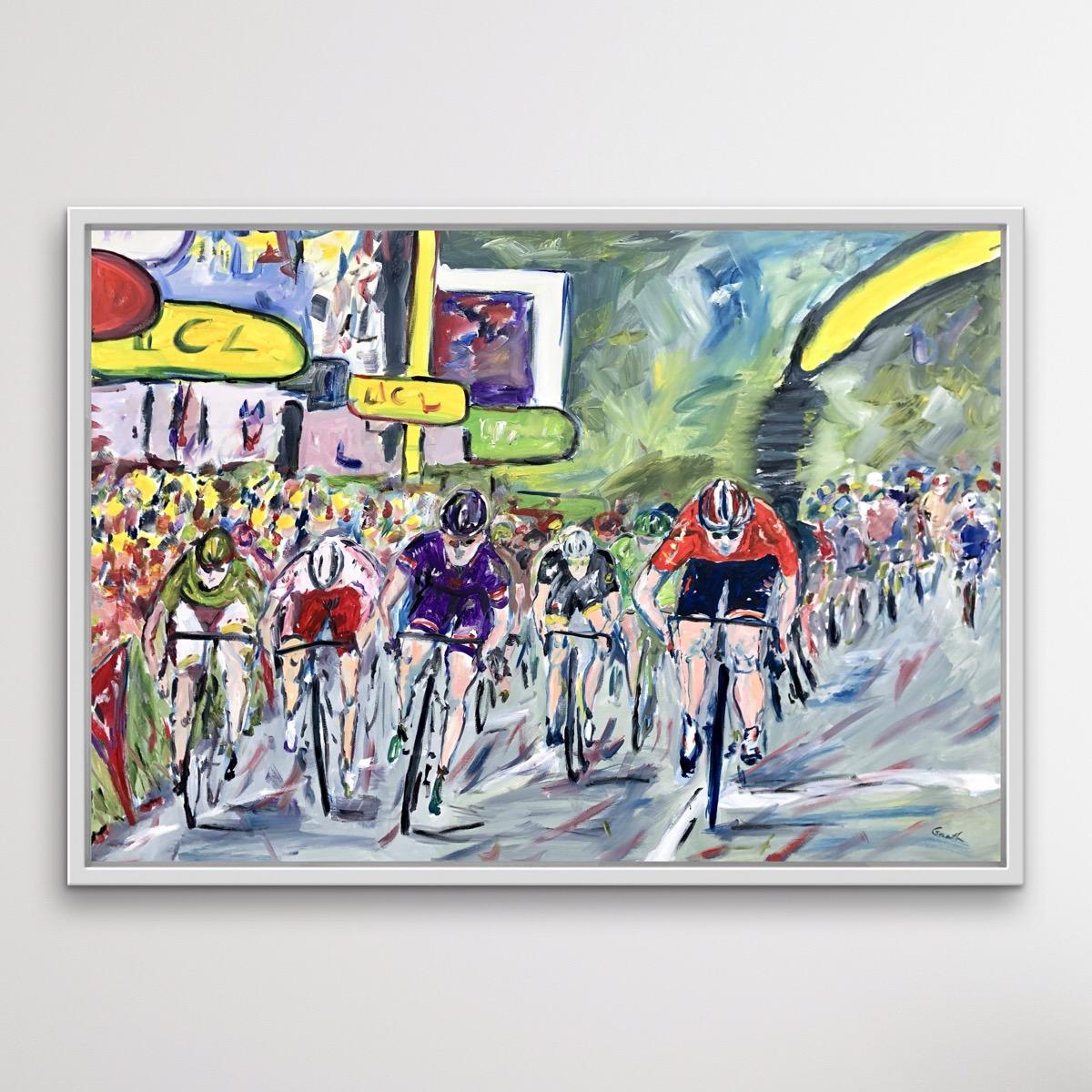 The Final Sprint - Tour de France Stage 15 2015, bicycle art, affordable art For Sale 1