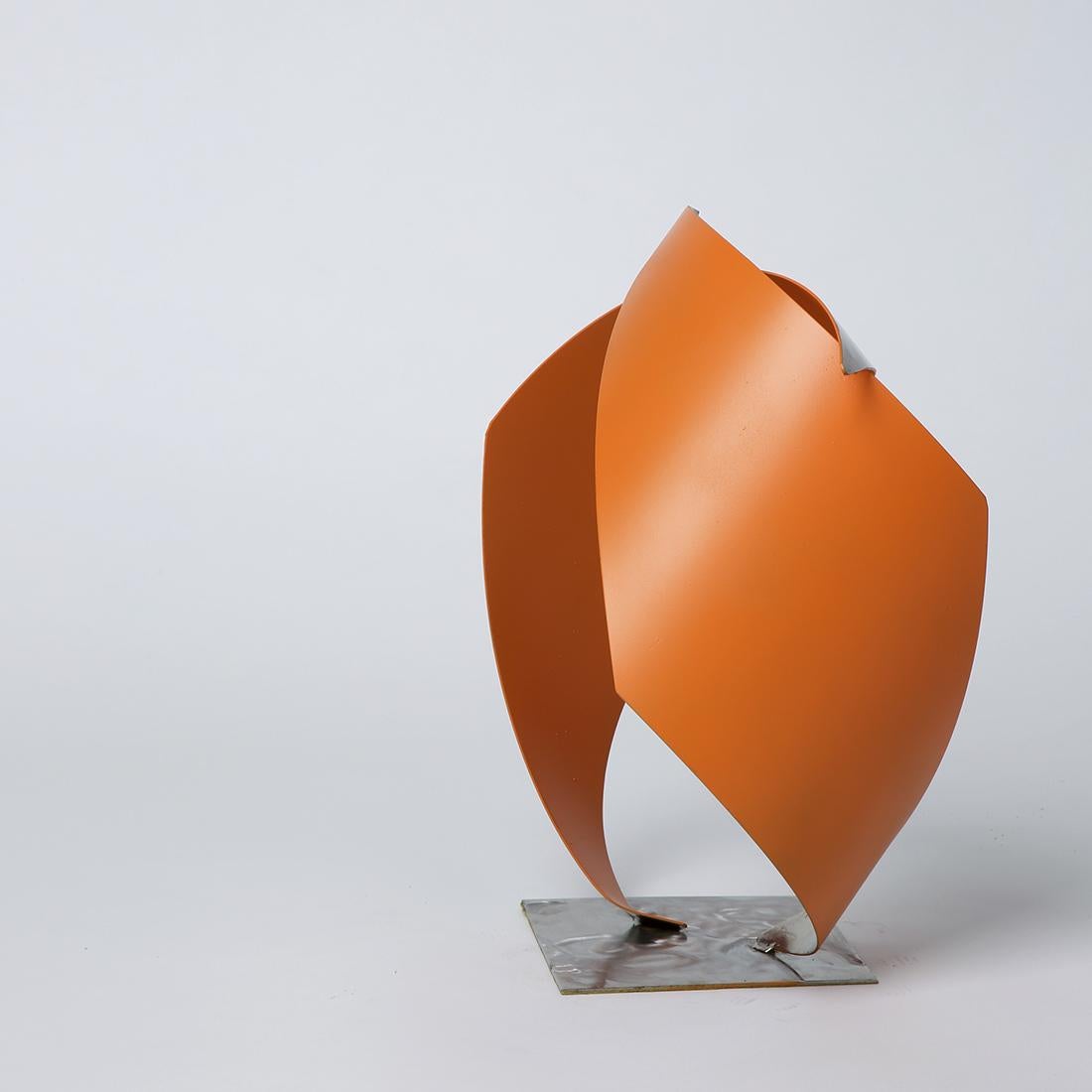 With vivid colours and abstract shapes, Gareth's sculptures float between sculpture and architecture. His inspiration, centred on North American minimalist architecture, led him to create pieces with simplified and organic forms. The artist usually