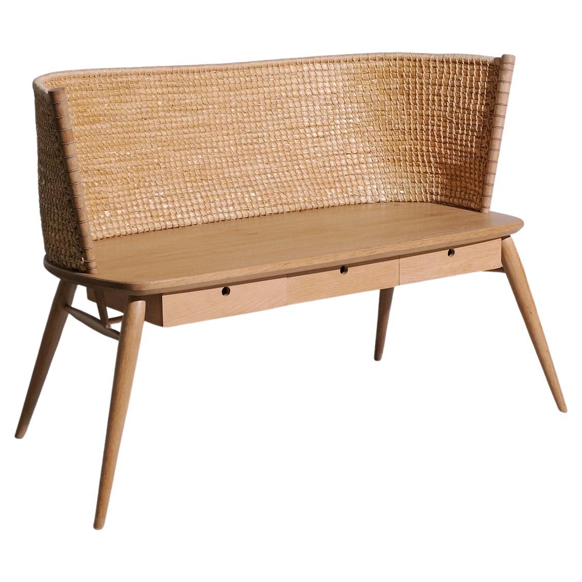 Gareth Neale & Kevin Gauld 'Brodgar' Two Seat Orkney Bench with three drawers
