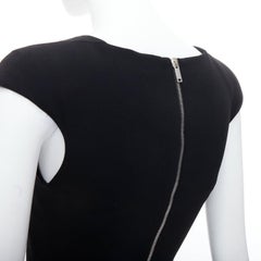 GARETH PUGH black padded cap sleeve panelled sheath dress IT38 XS