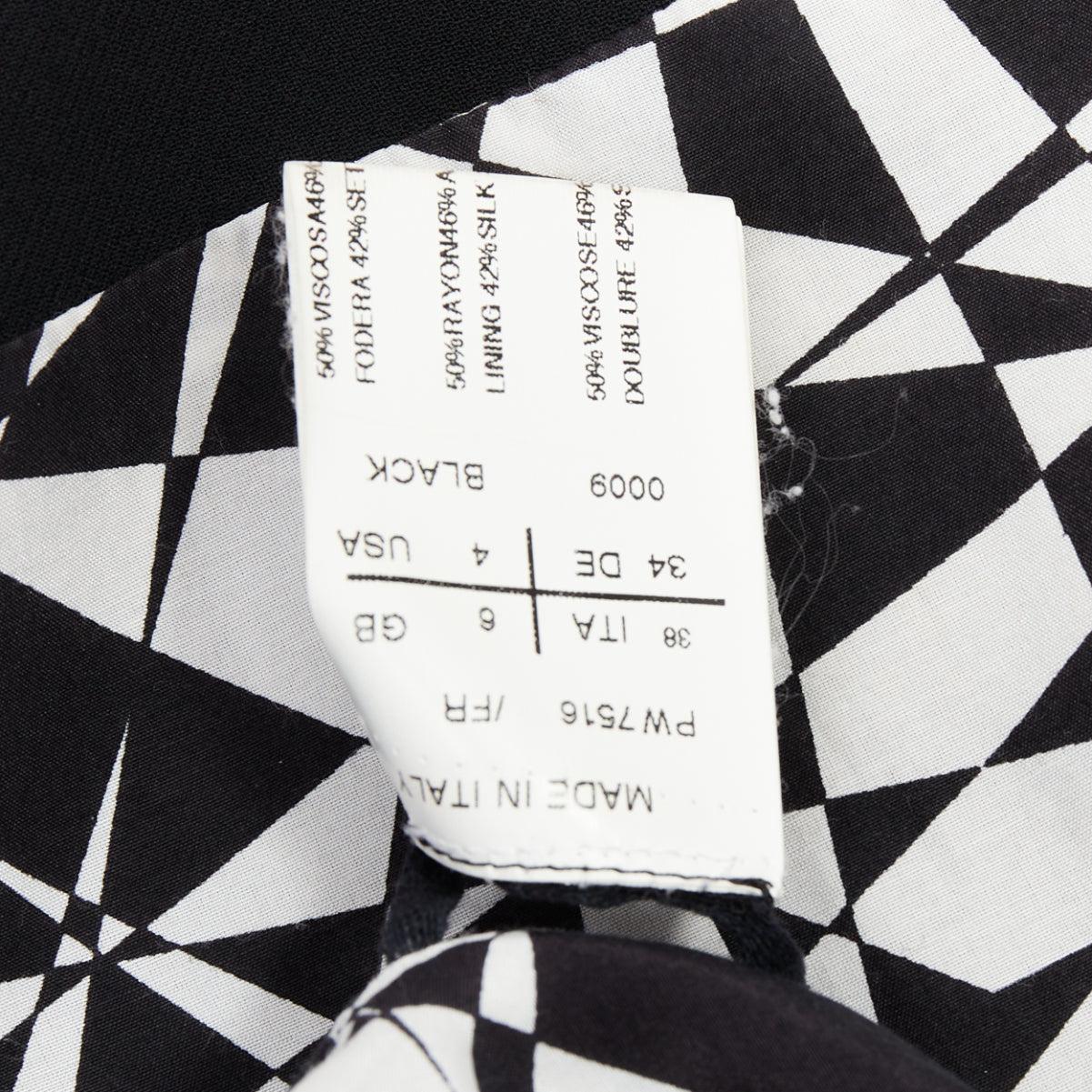 Gareth Pugh nero con manica imbottita e pad, tubino IT38 XS in vendita 3