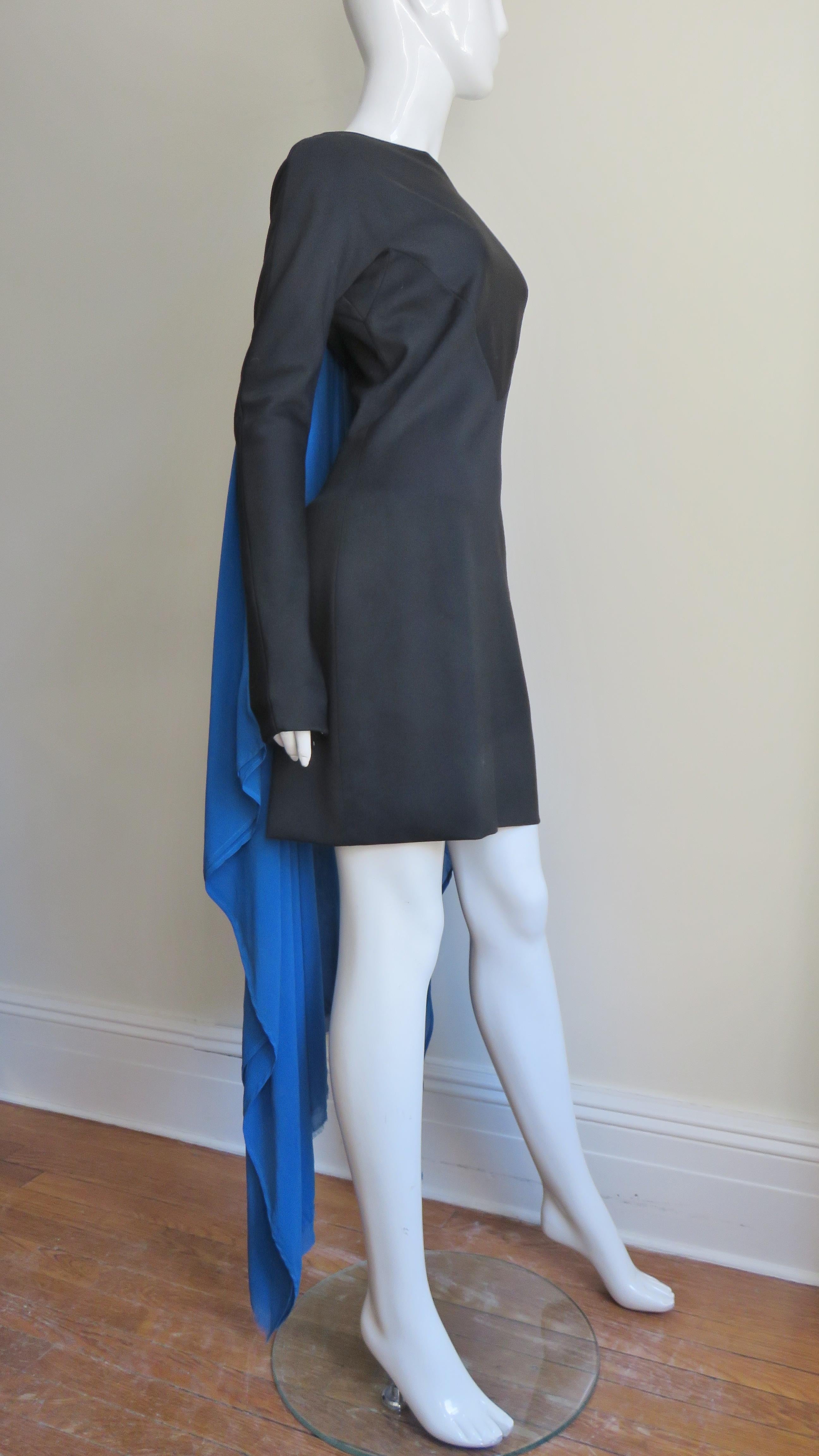 Gareth Pugh New Color Block Cape Back Kleid im Angebot 5