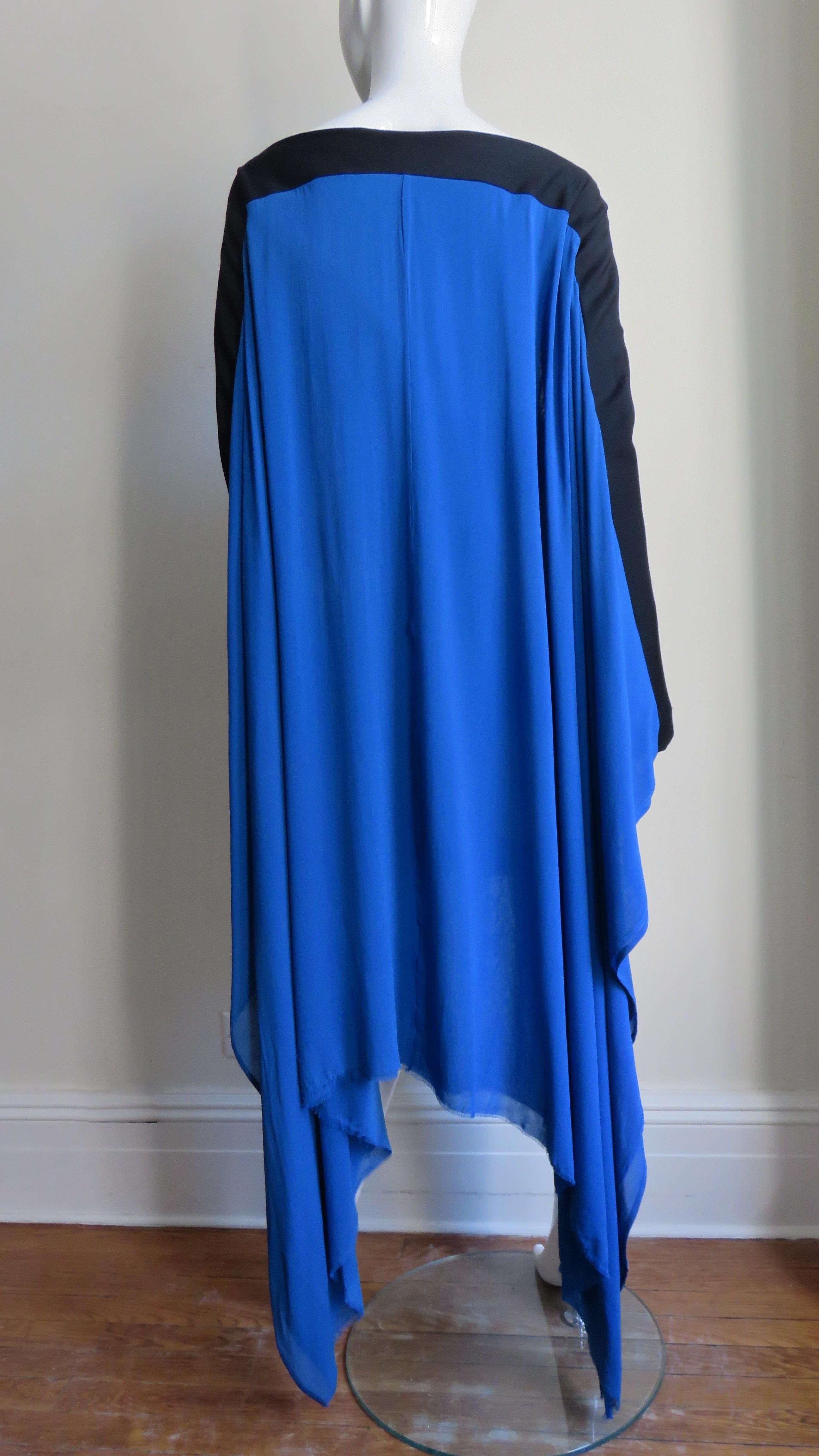 Gareth Pugh New Color Block Cape Back Kleid im Angebot 6