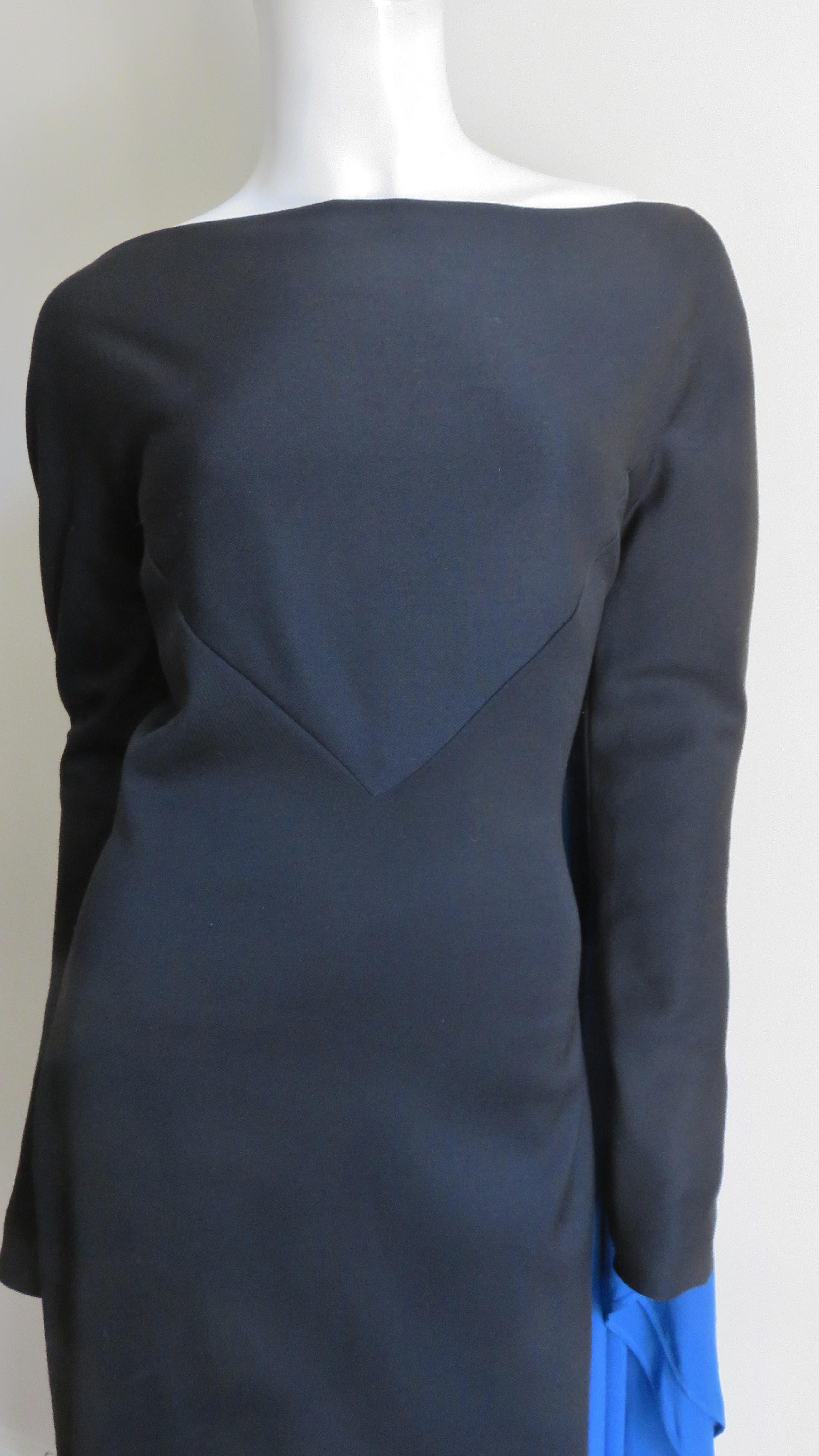 Gareth Pugh New Color Block Cape Back Kleid im Zustand „Hervorragend“ im Angebot in Water Mill, NY