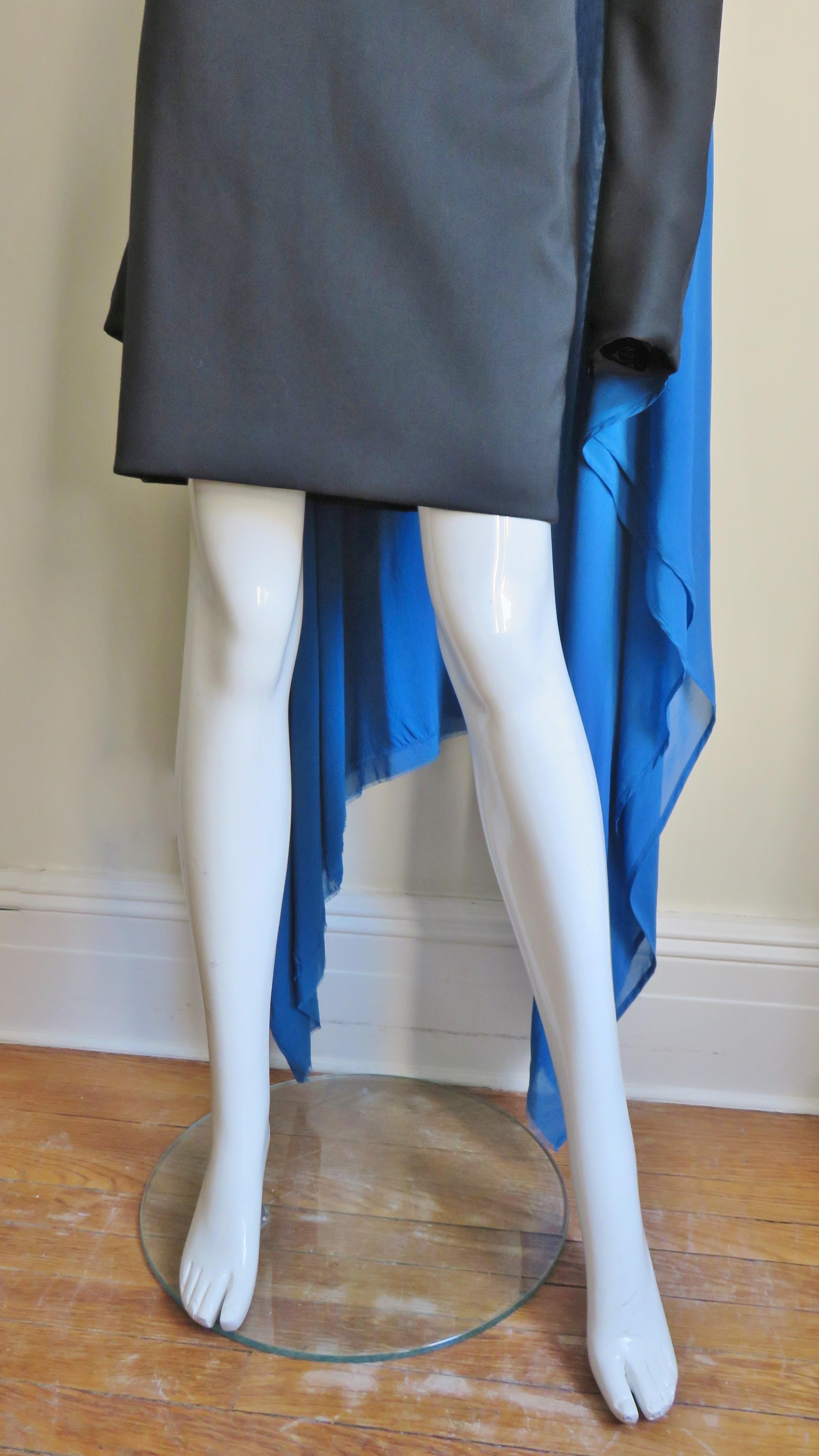 Gareth Pugh New Color Block Cape Back Kleid im Angebot 2