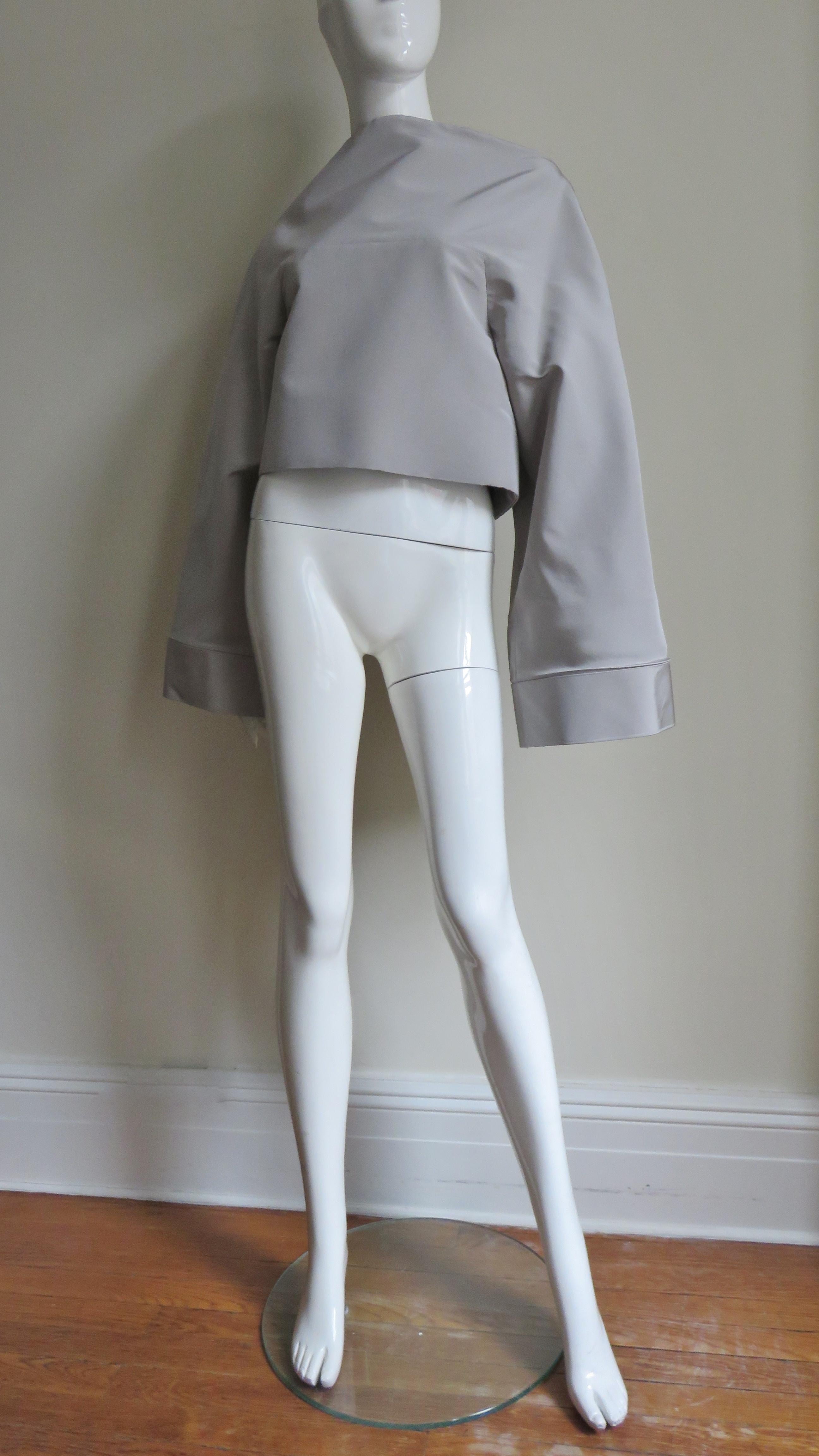 Gareth Pugh New Silk Kimono Top For Sale 2