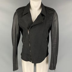 GARETH PUGH Size M Black Mixed Materials Cotton Blend Jacket