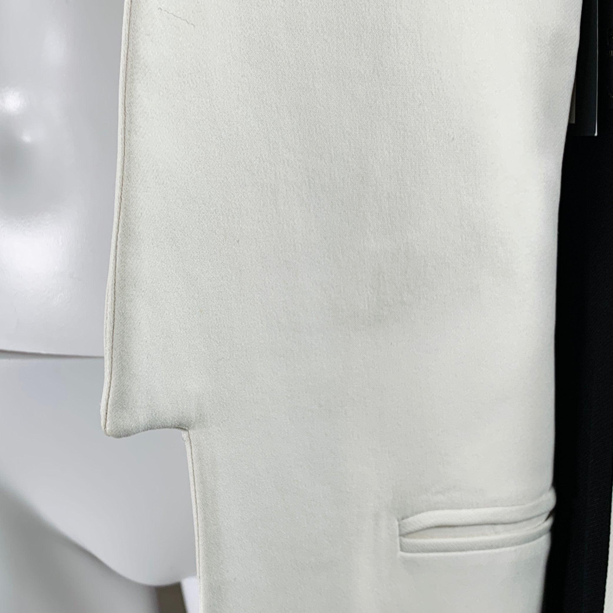 GARETH PUGH SS09 Size M White Black  Two Tone Open Front Coat For Sale 5