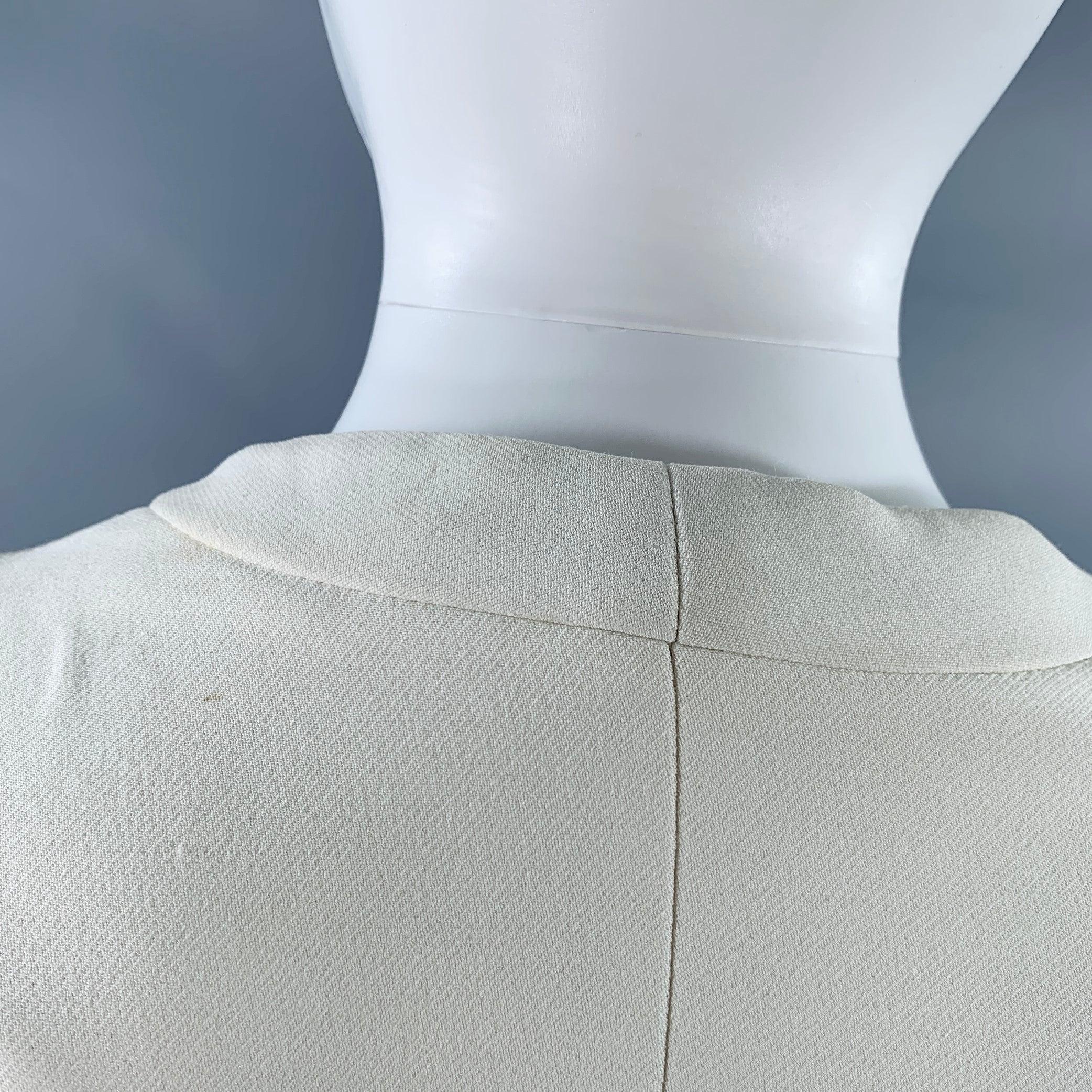 GARETH PUGH SS09 Size M White Black  Two Tone Open Front Coat For Sale 2