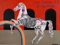 "The Tranquility Of Solitude" Mixed Media Painting 47" x 63" in by Gareth Stehr