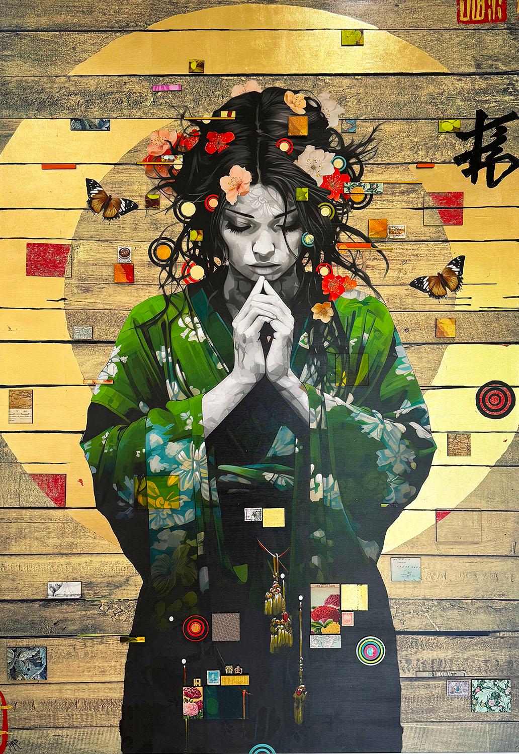 The Wave that Breaks - Mixed Media Art by Gareth Tristan Evans