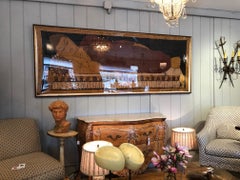 Gargantuan Gorgeous Framed Batik of Reclining Buddha