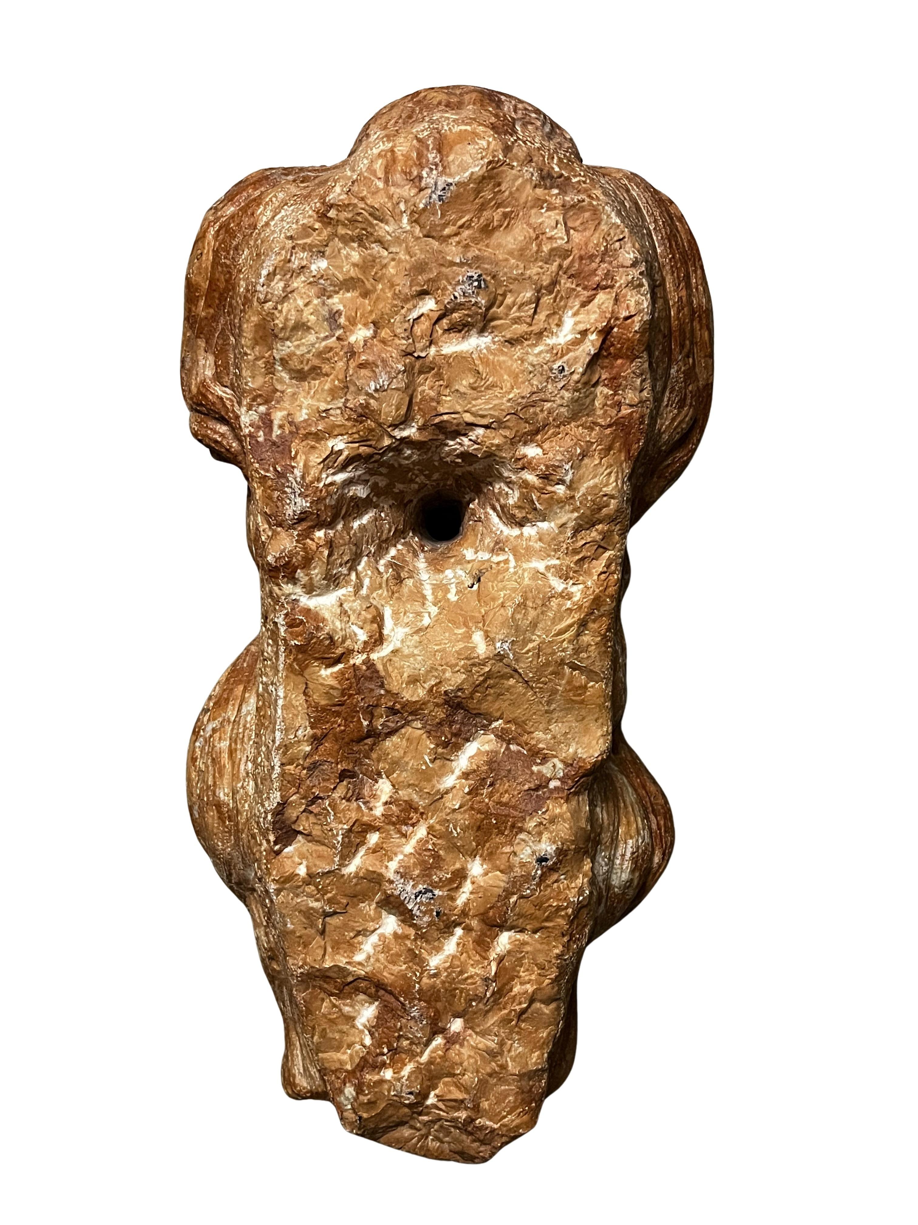 Gárgola, cabeza de filósofo chorreando agua, mármol, principios del siglo XX, Italia Mármol en venta