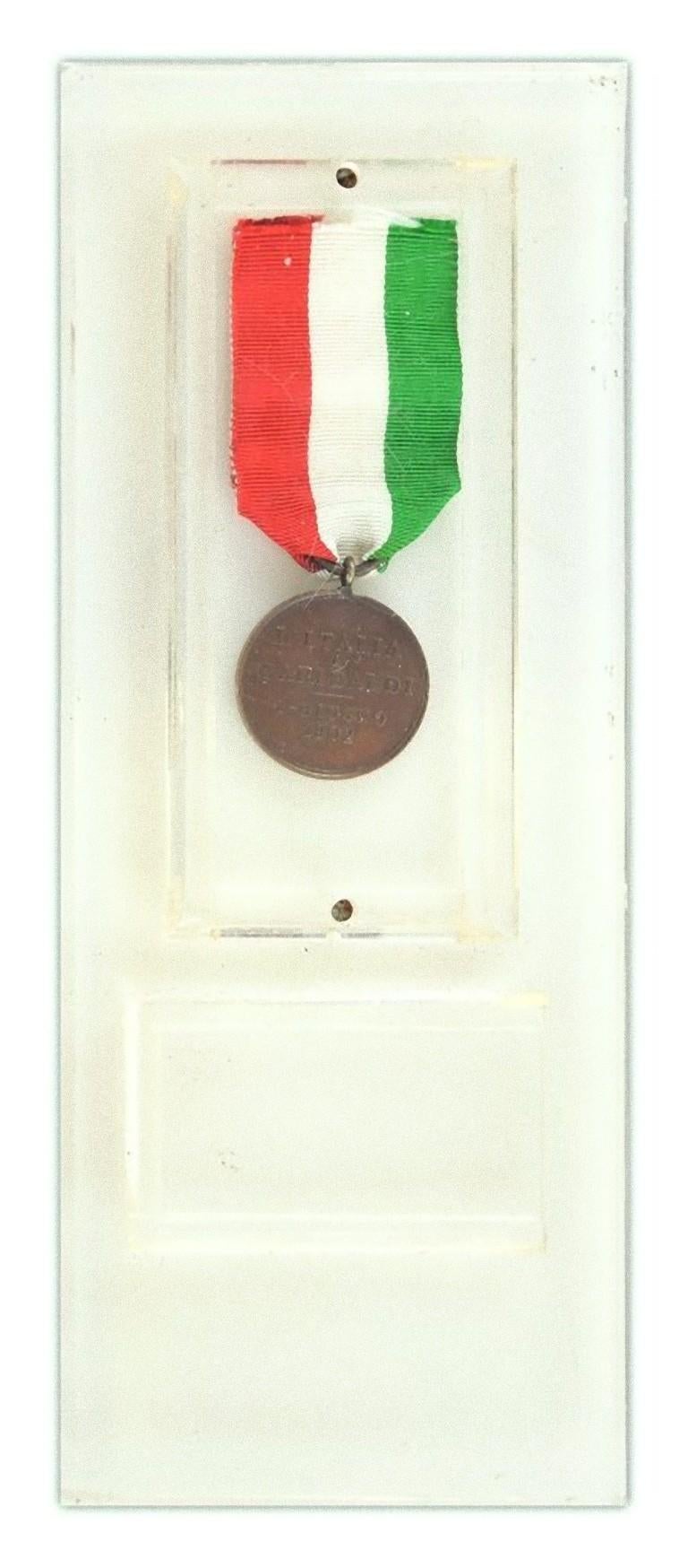 Early 20th Century Garibaldi Bronze Medal by Italian Manufacture, 1902 For Sale