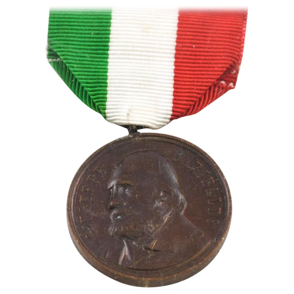 Garibaldi Bronze Medal by Italian Manufacture, 1902