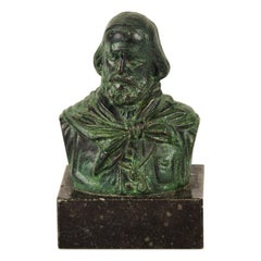 Garibaldi's Bronze Sculpture, Original Decorative Object, 19th Century