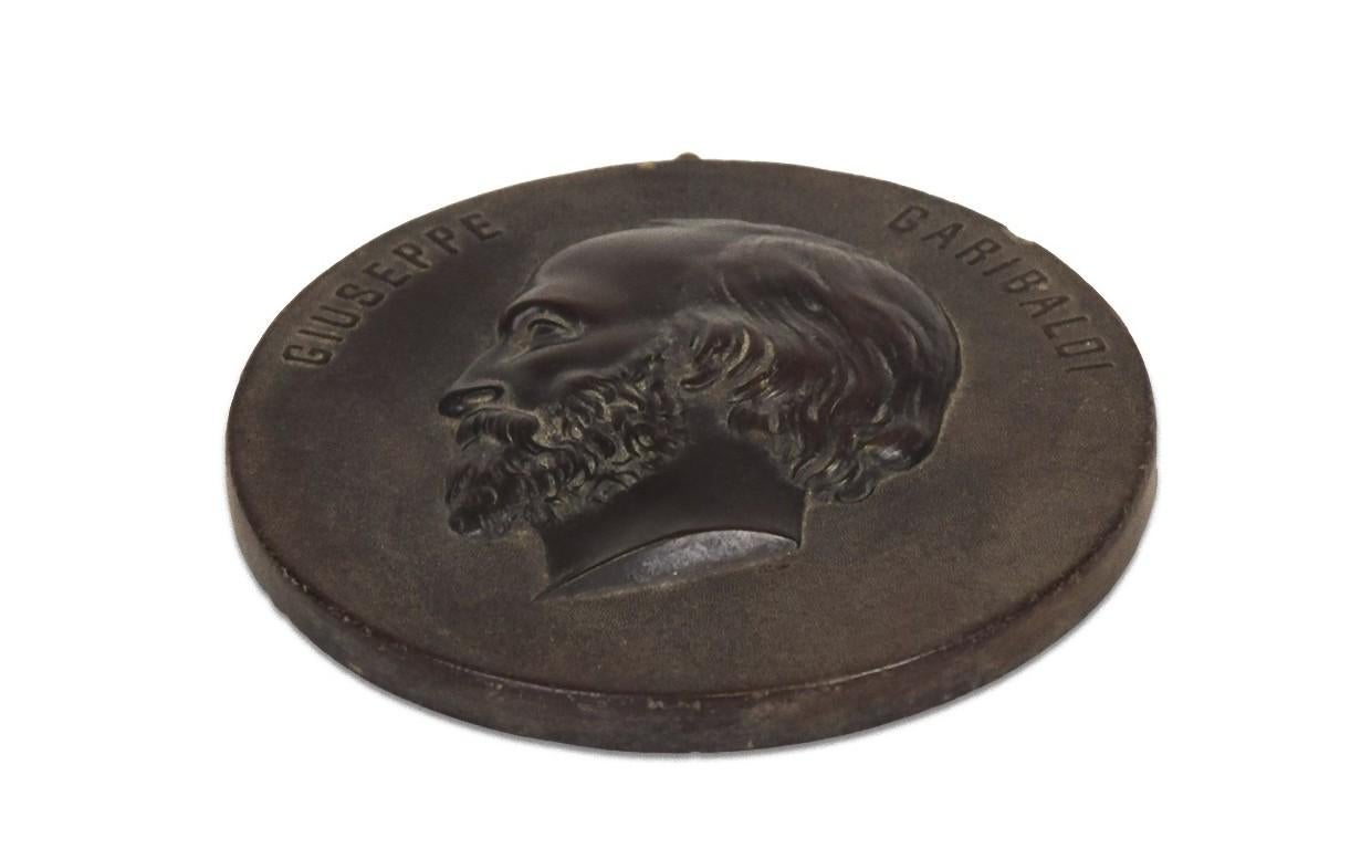 Garibaldi's Profile, by Italian Manufacture, 19th Century In Good Condition For Sale In Roma, IT