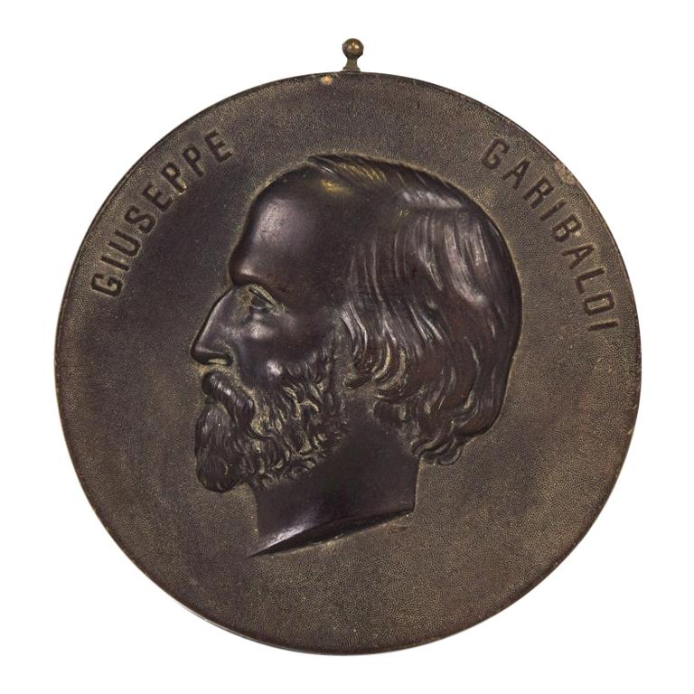 Profil de Garibaldi:: de fabrication italienne:: 19ème siècle en vente