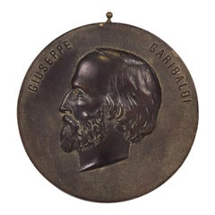Garibaldi's Profile, by Italian Manufacture, 19th Century
