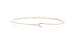 Garland Collection Solid Gold Wire Choker Necklace