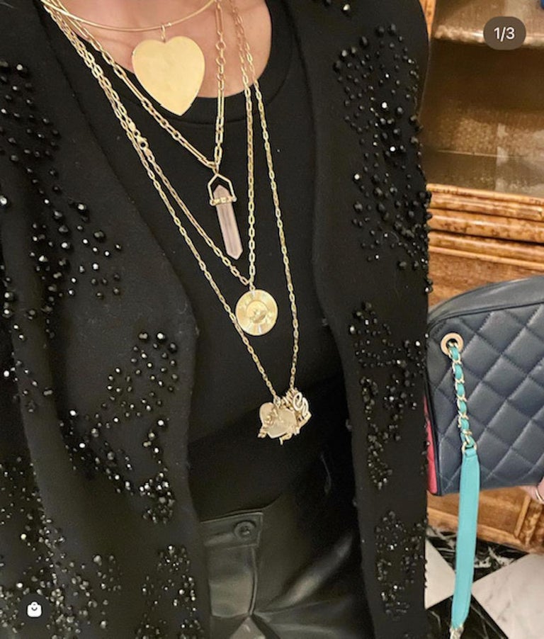 Garland Collection Solid Gold Wire Choker Necklace For Sale at 1stDibs