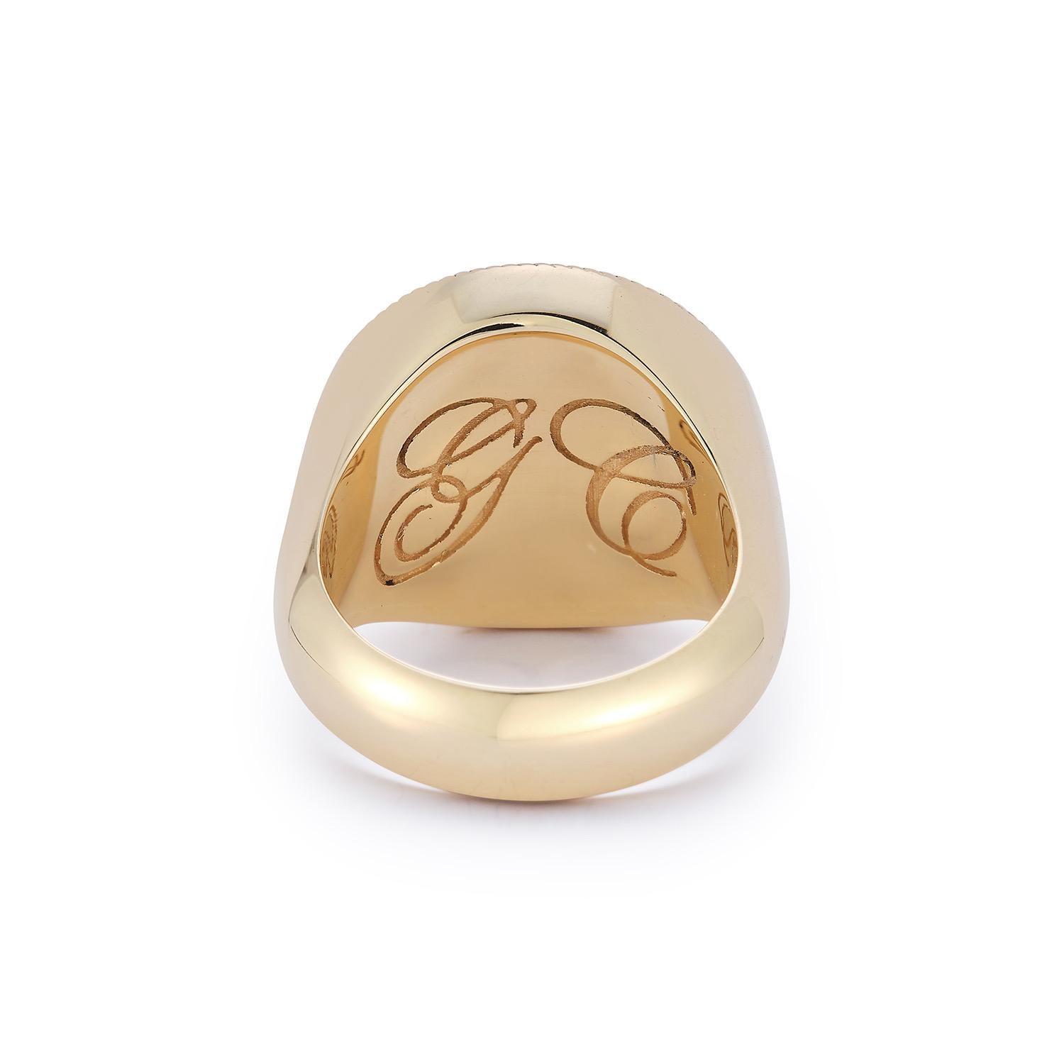 For Sale:  Garland Collection Zodiac Signet Ring 3