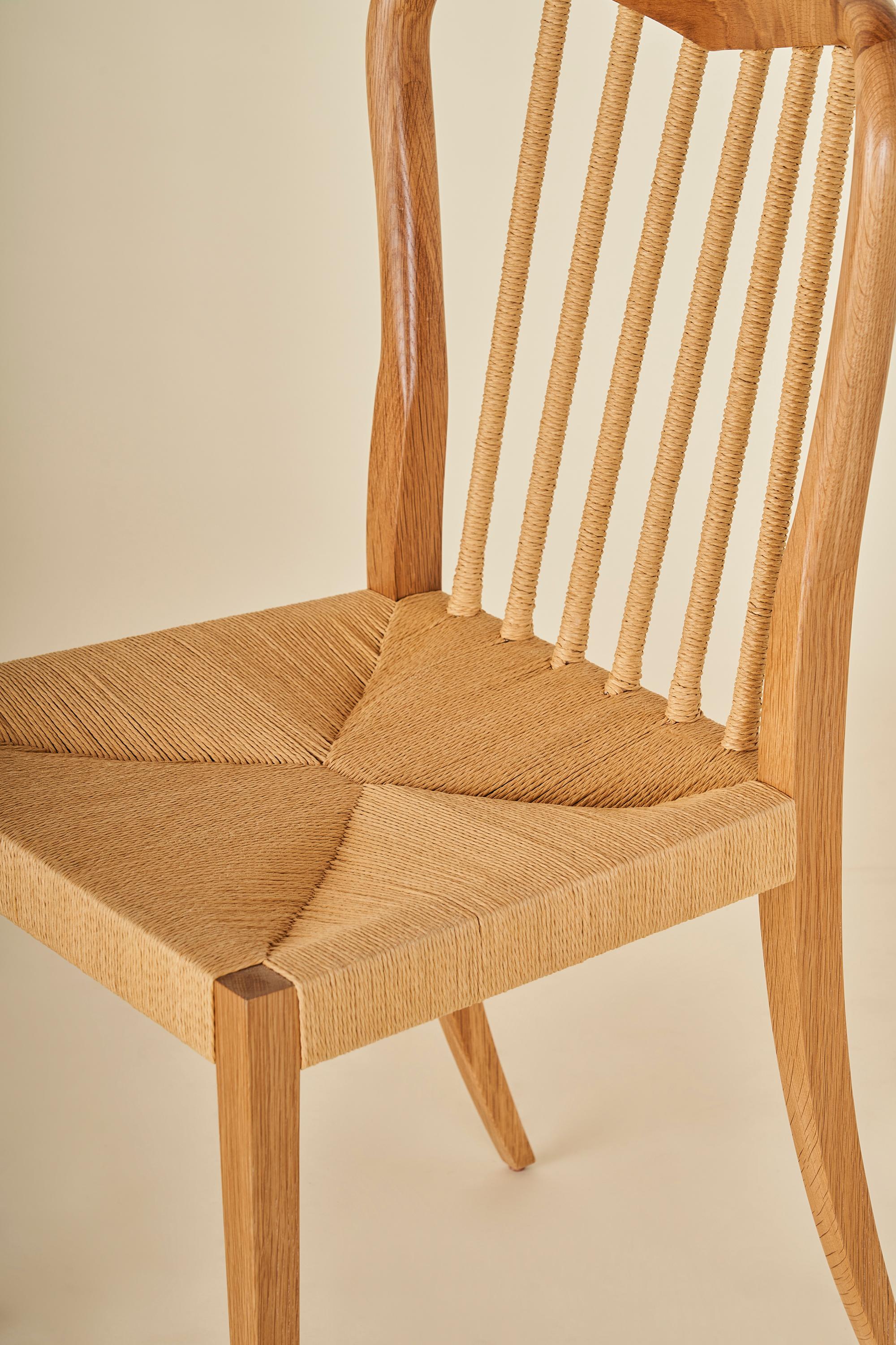 Cord Garland Dining Chair by West Haddon Hall For Sale