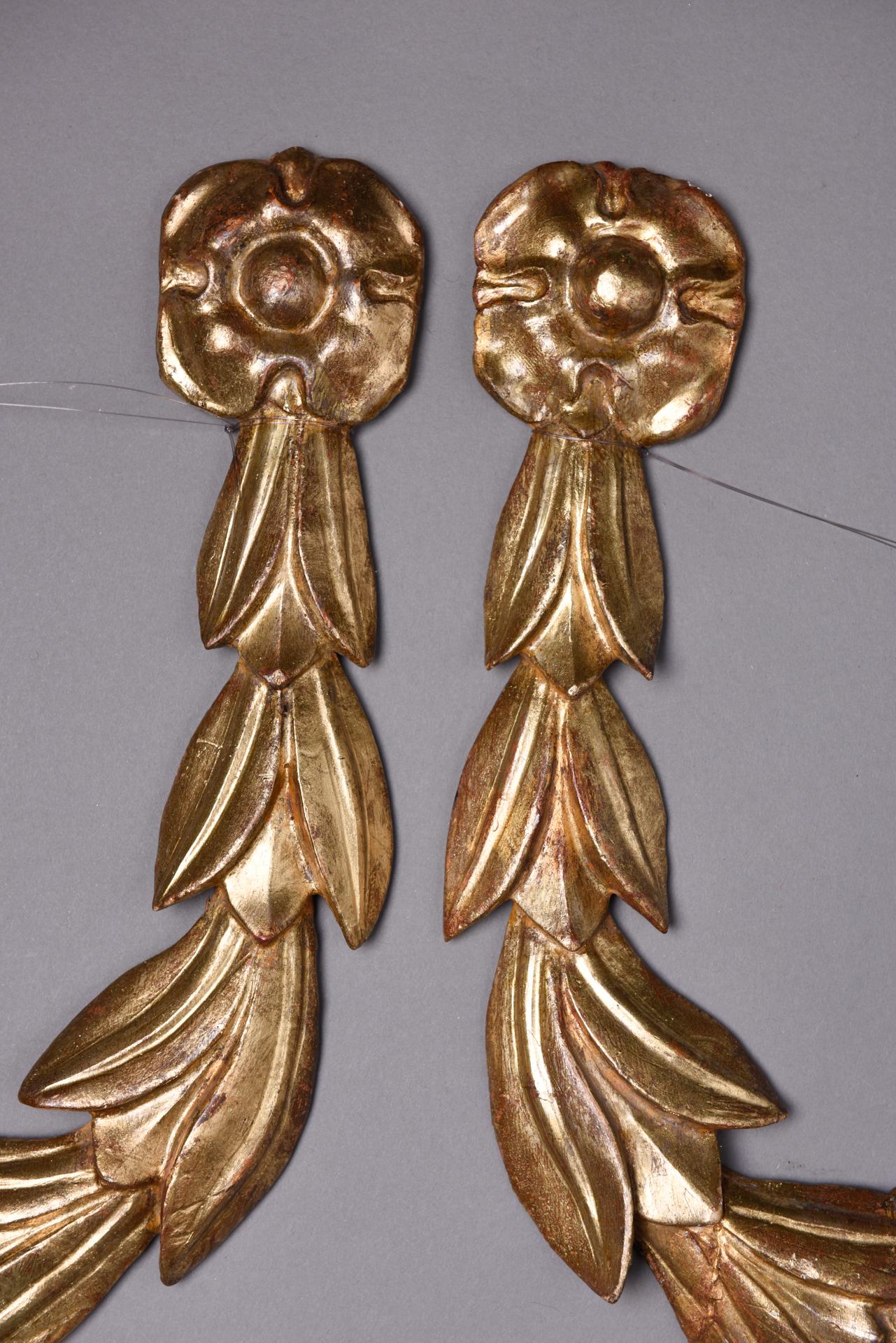 Girlandenfriese aus vergoldetem Wood (19. Jahrhundert) im Angebot