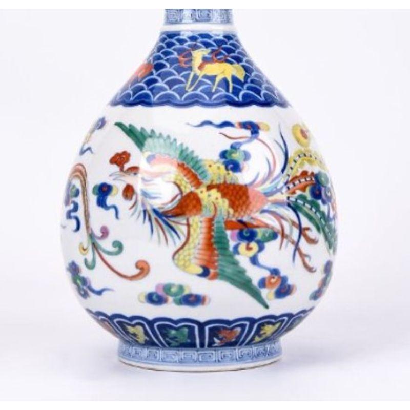 Chinese Garlic Head Bottle by Wl Ceramics For Sale