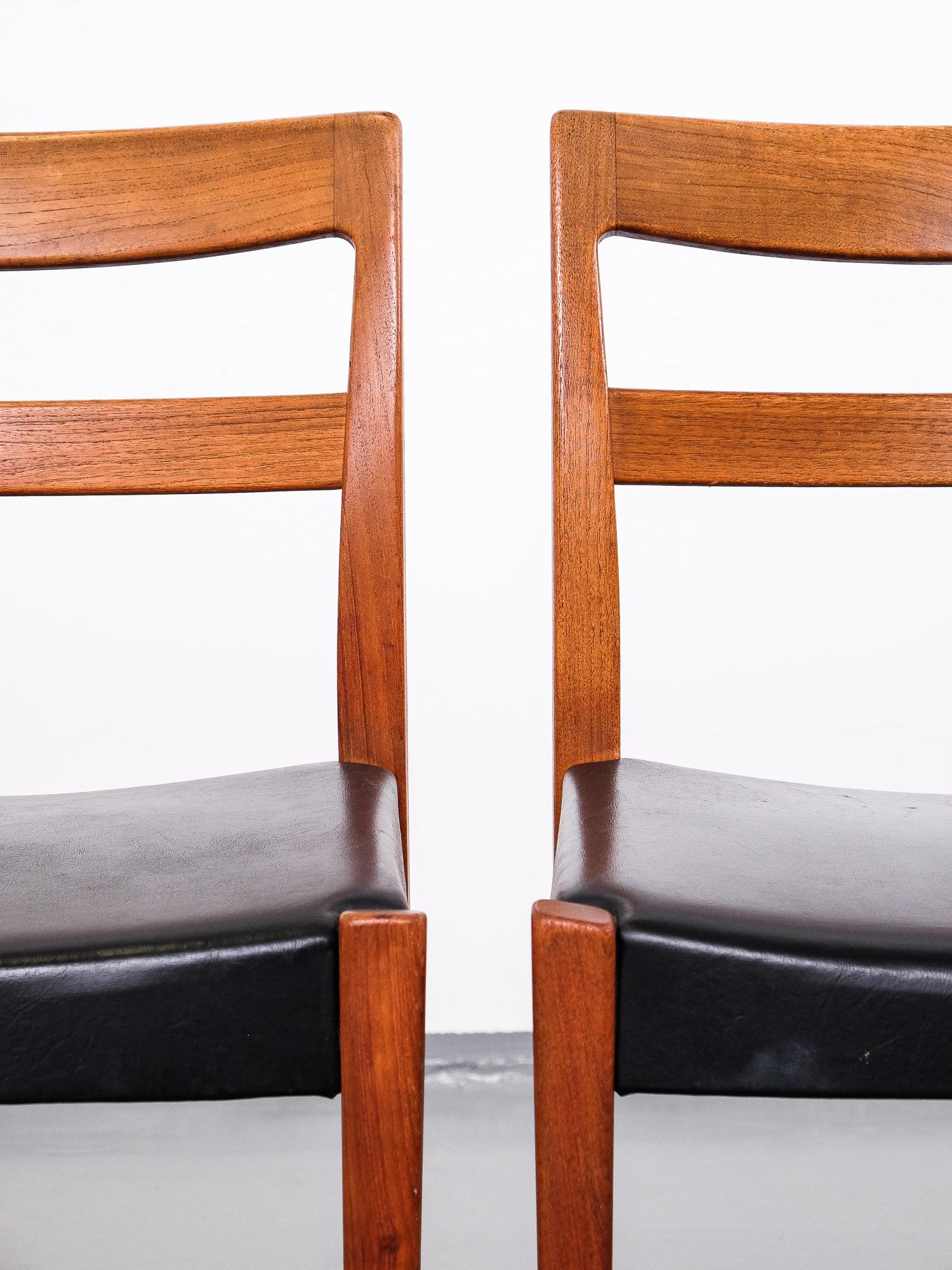 Swedish ”Garmi” Teak Dining Chairs by Nils Jonsson for Troeds, Set of 4