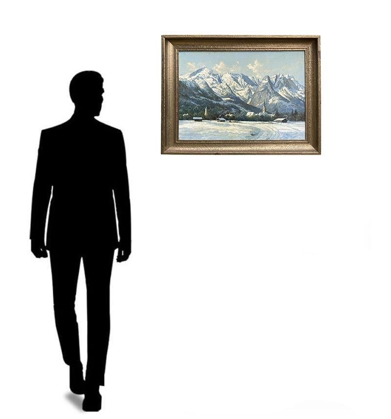 Garmisch Winter Landscape Painting 1930 3