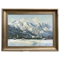 Garmisch Winter Landscape Painting 1930