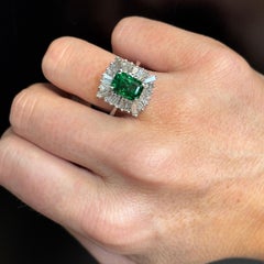 Garnet And Diamond Ballerina Ring