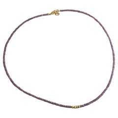 Garnet and Pyrite Beaded Necklace