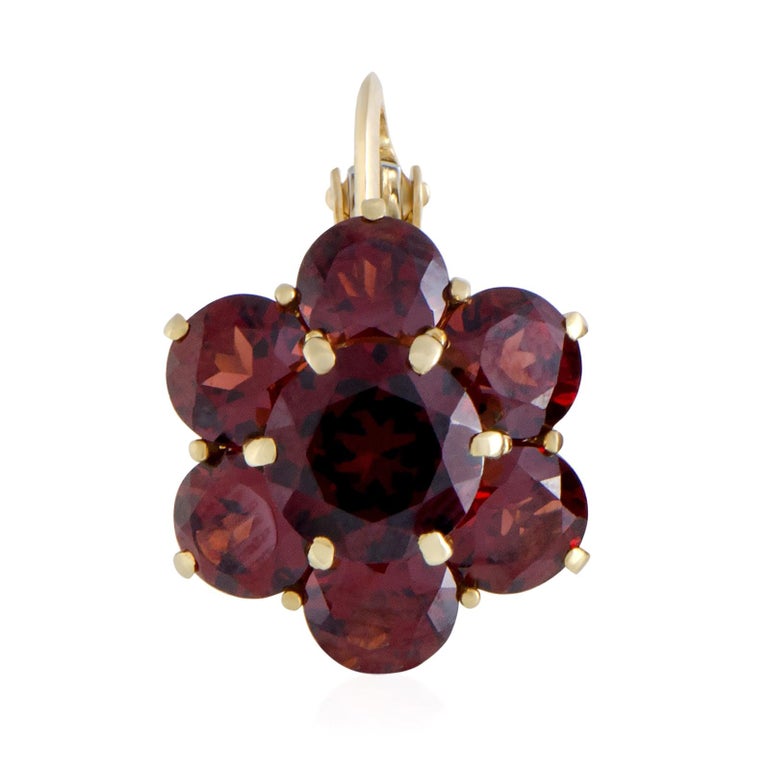 and Yellow Gold Screw Back Earrings at 1stDibs