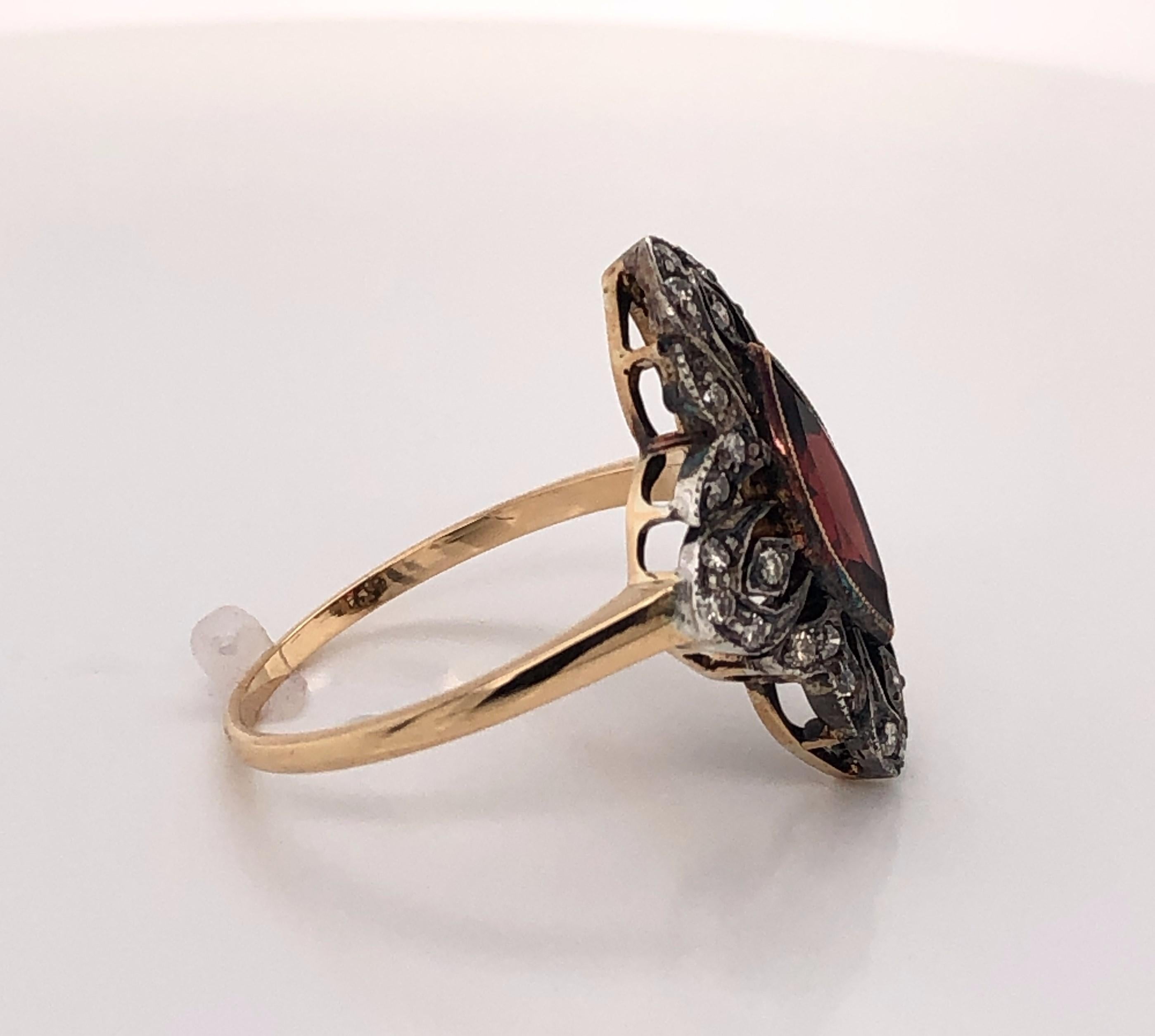 rose gold antique rings