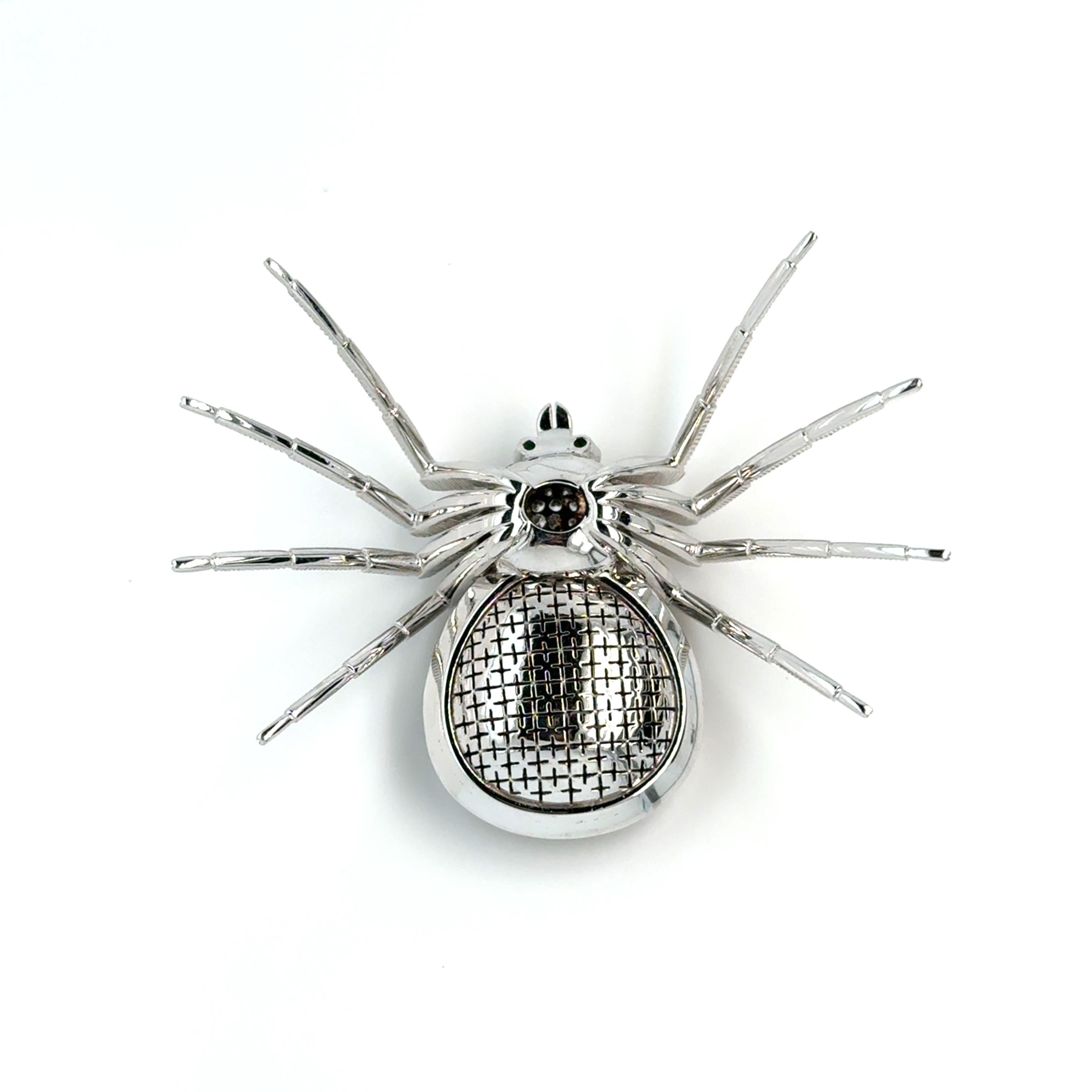 Accessoire araignée grenat et diamant Unisexe en vente