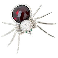 Garnet & Diamond Spider Accessory