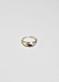 Garnet Ellipse Ring