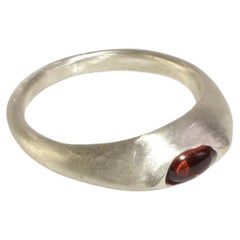 Garnet Ellipse Ring