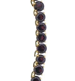 Garnet Gold Riviera Necklace