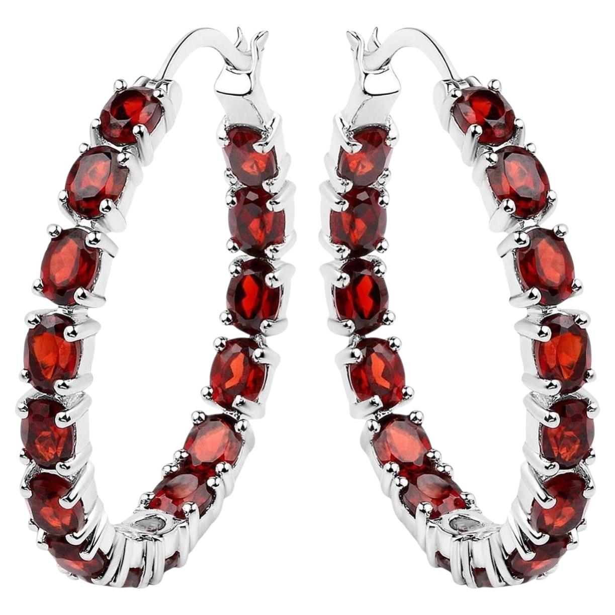 Créoles en argent sterling 5.98 carats