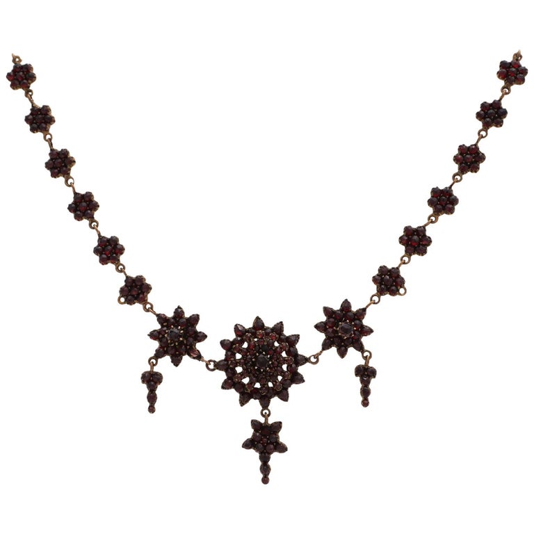 Garnet Necklace, circa 1800 at 1stDibs